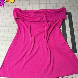 Pink tube top long line